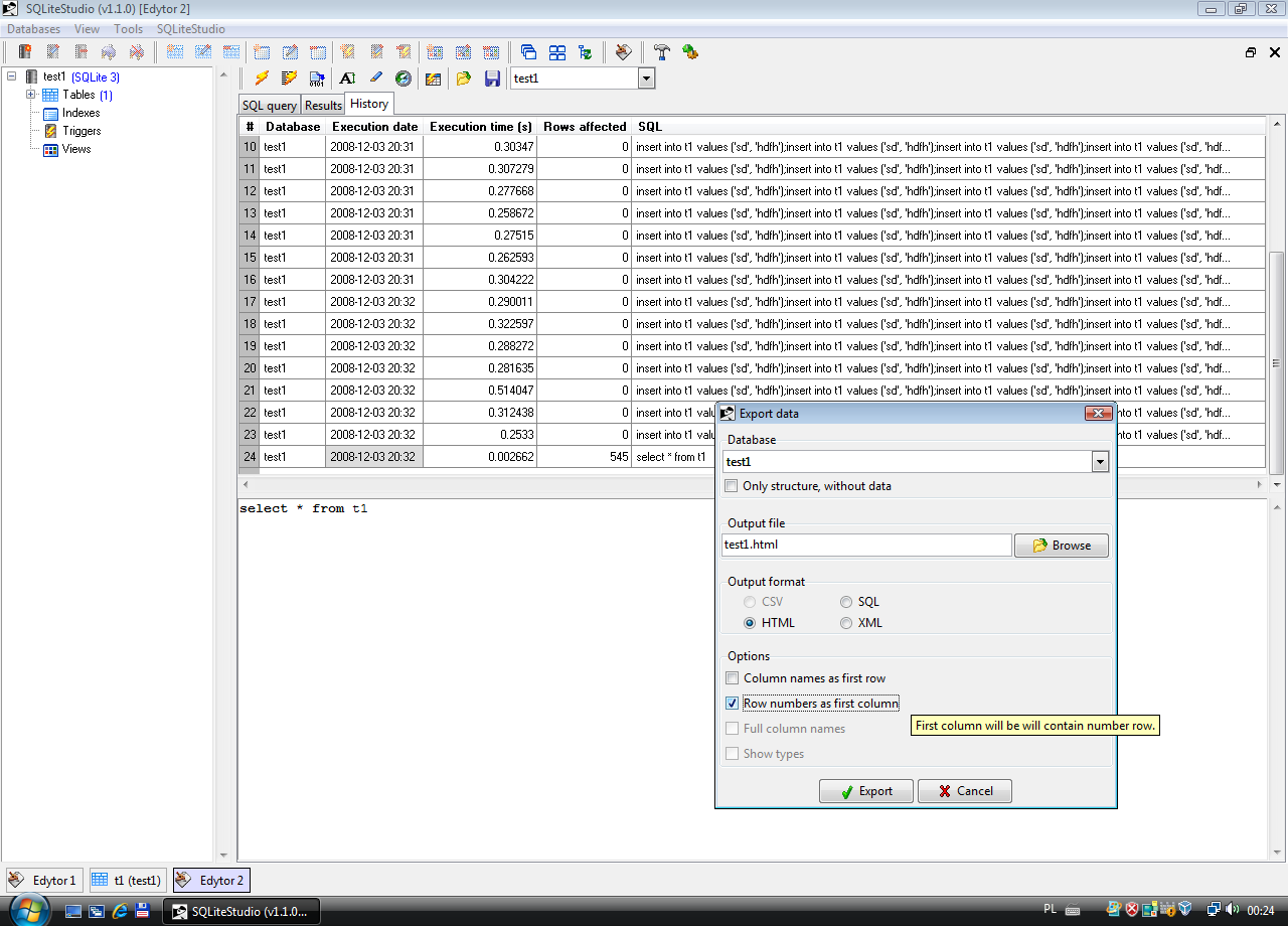 Sqlite timestamp