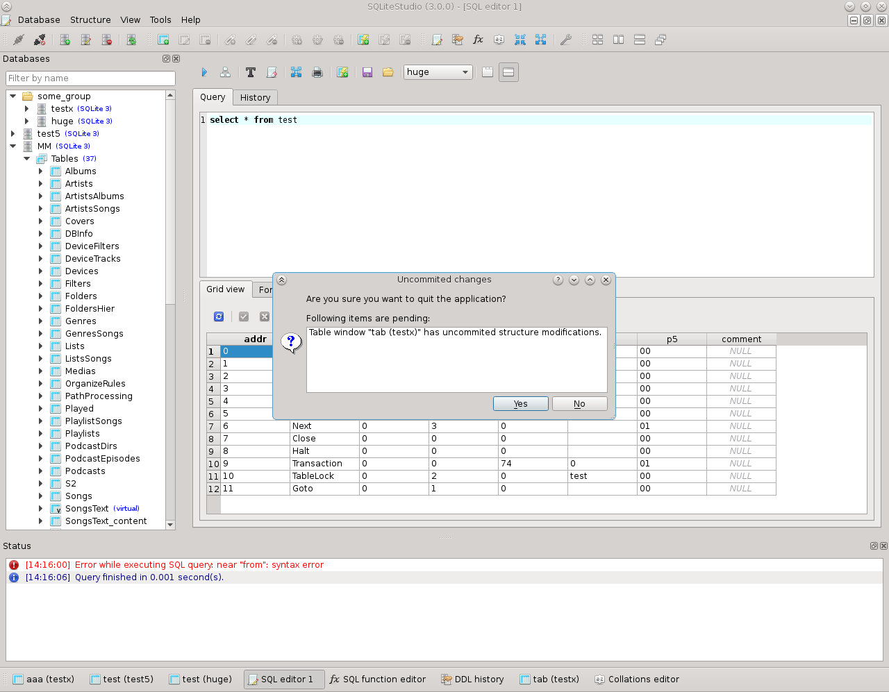 sqlite studio tutorial make new database